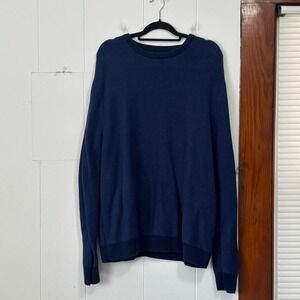 Chaps navy blue knit men's‎ sweater xxl